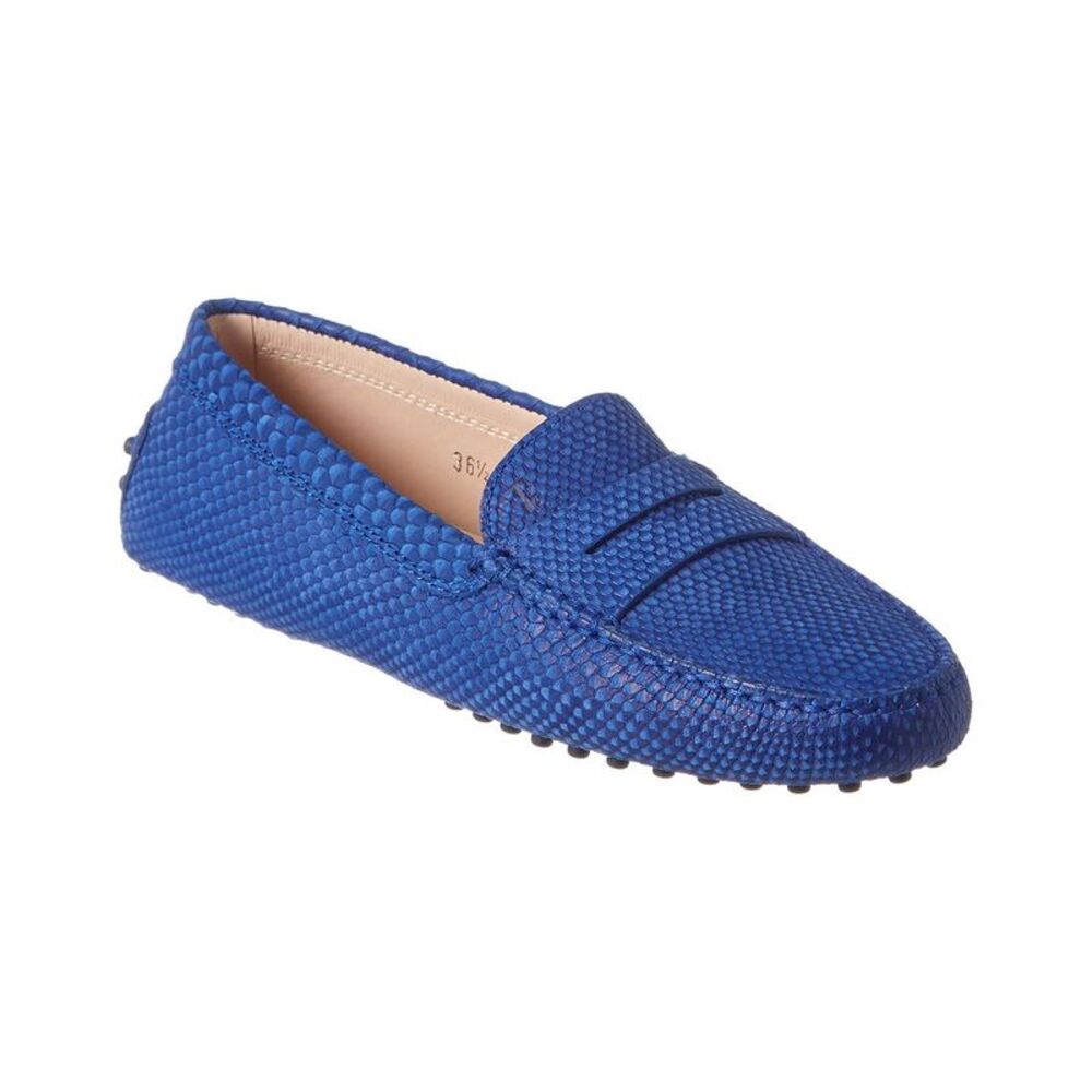 Tod's Gommino Embossed Leather Driving Shoe
